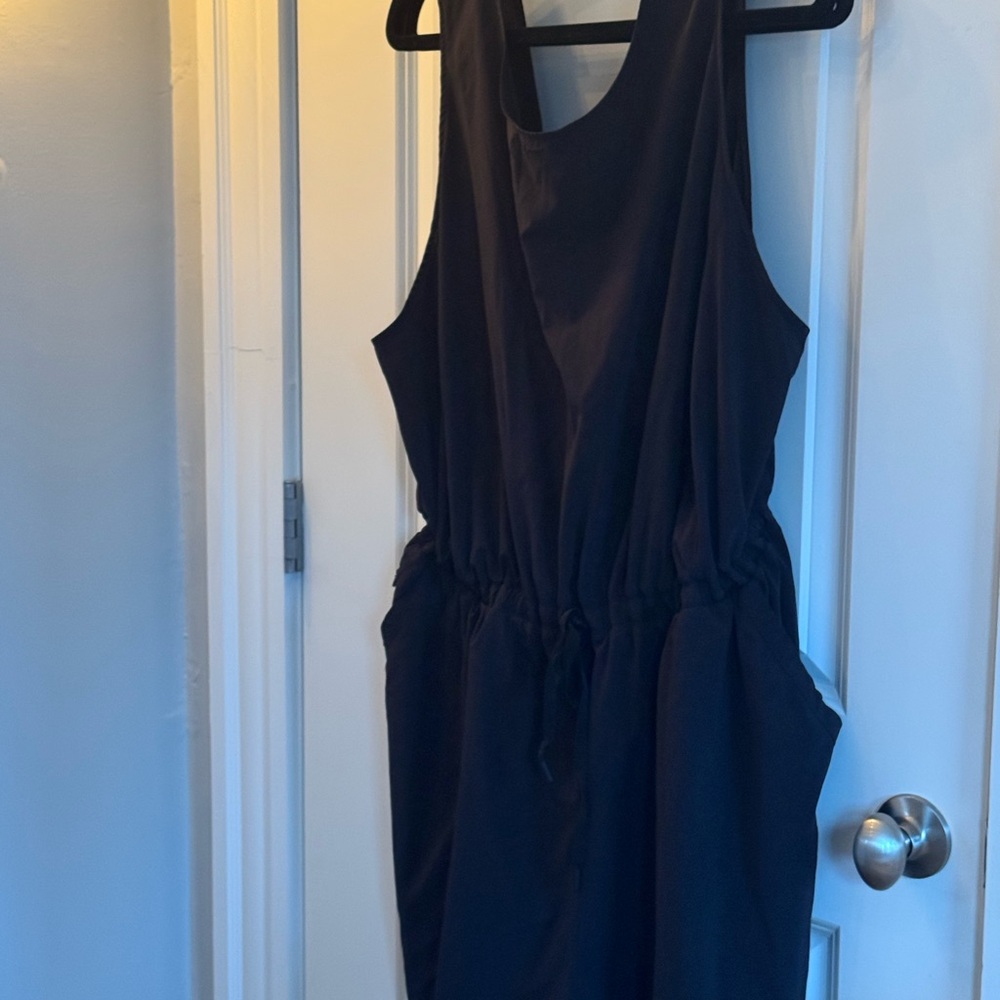 Athletic Jumpsuit - Shorts with Pockets